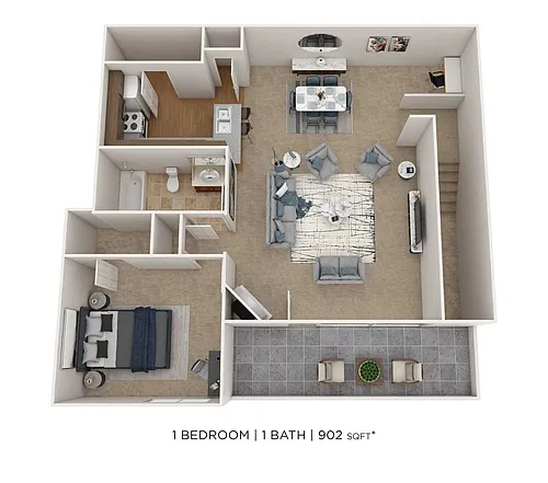 Floor plan One Bedroom