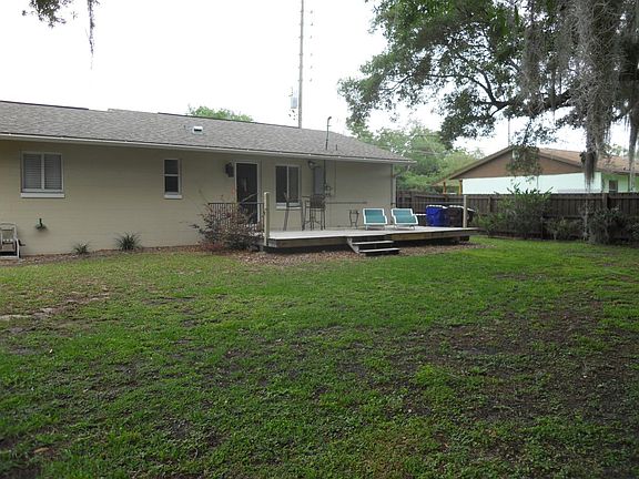 Backyard looking at house
