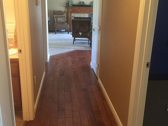 Hardwood floor in hallway