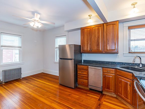 Kitchen with hardwood floors
