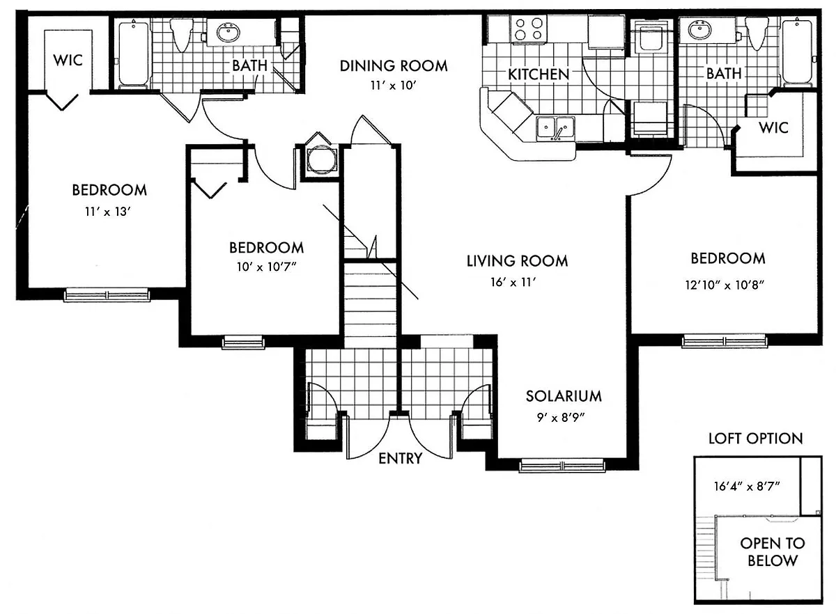 Floor plan Cambridge C2D
