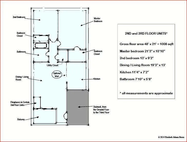 Here is a floor plan of the entire 1,008 square foot apartment.