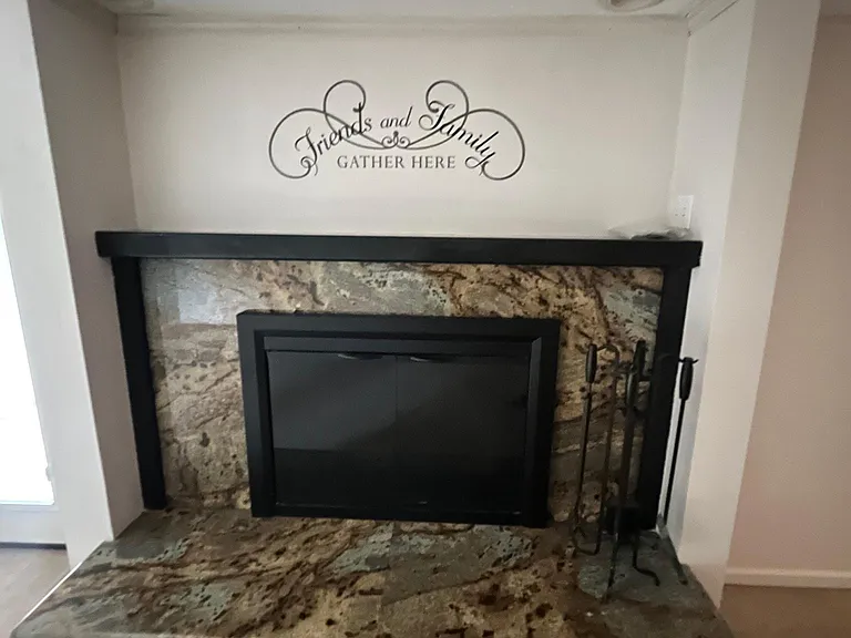 Wood fireplace