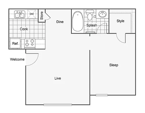 Floor plan Studio - A
