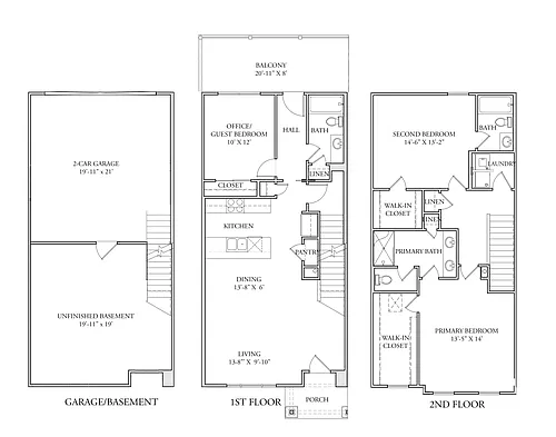 Floor plan Aspen II with Bay