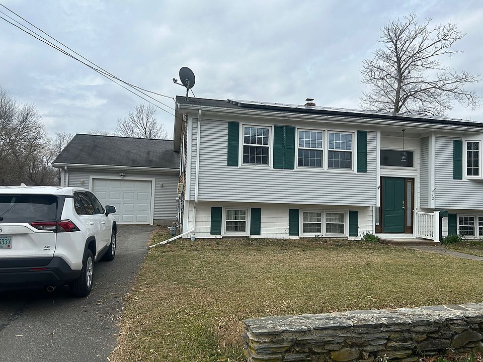 Front with detached garage