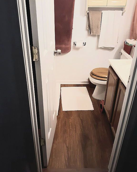 Master bedroom has bath.