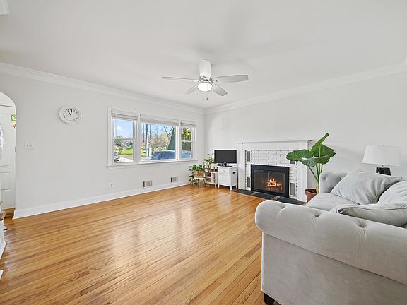 LIVING ROOM VIEW WITH FIRE PLACE