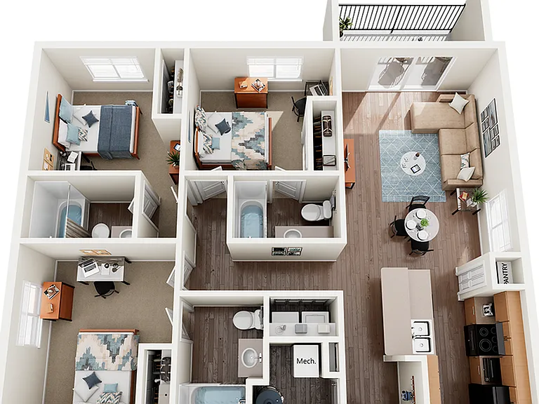 Madera-Apartments-Near-UTSA-C2-Floor-Plan