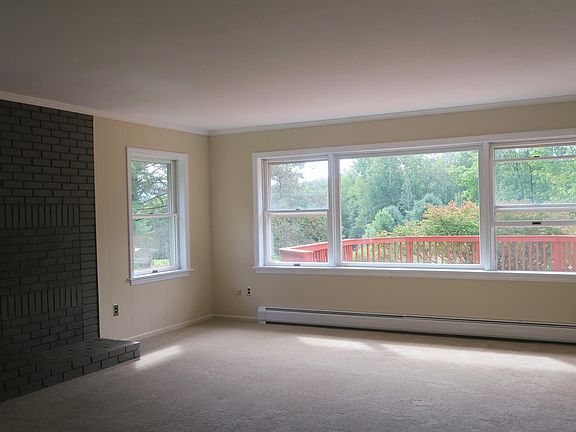 Living room with fireplace