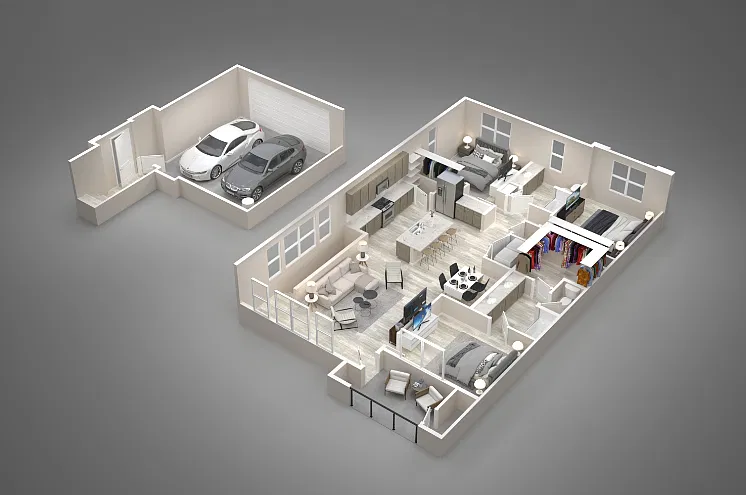 Floor plan 3 Bed/2 Bath