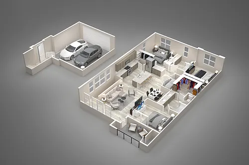 Floor plan 3 Bed/2 Bath