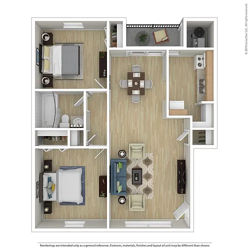 Floor plan 2 Bedroom