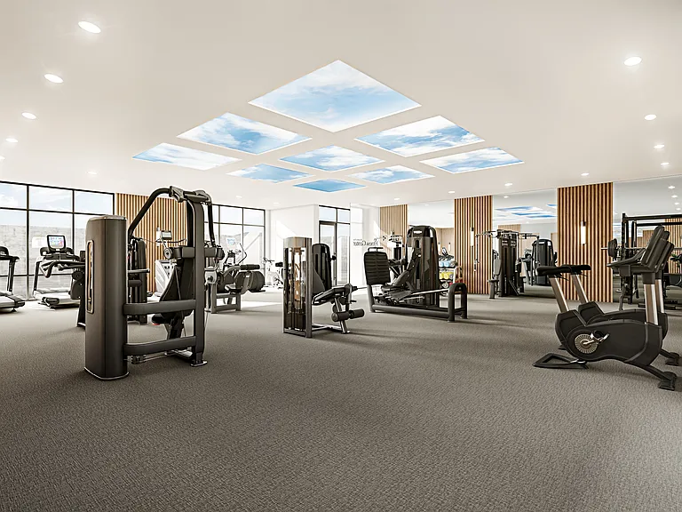 State-of-the-art fitness center featuring the latest cardio, weightlifting, and functional equipment