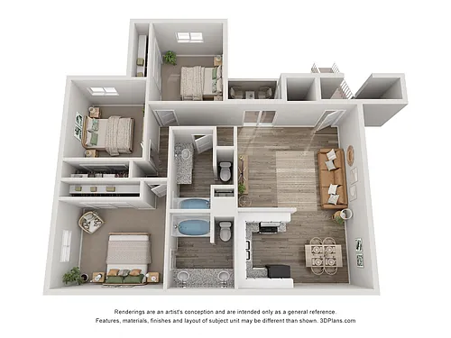 Floor plan 3 Bedroom