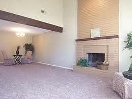 Vaulted living room is huge with fireplace