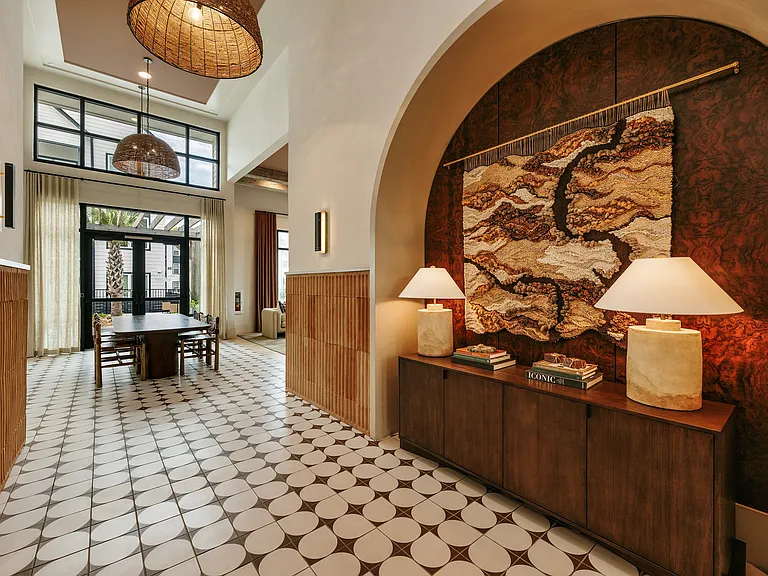 Beautiful entry way at Asher Apartments