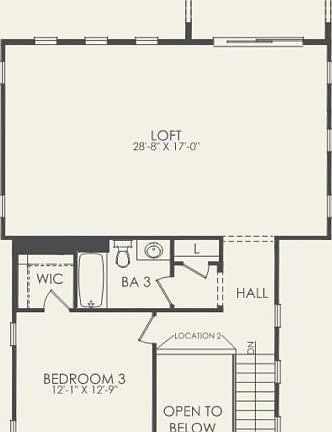 Second Floor 3 br 3.5 ba