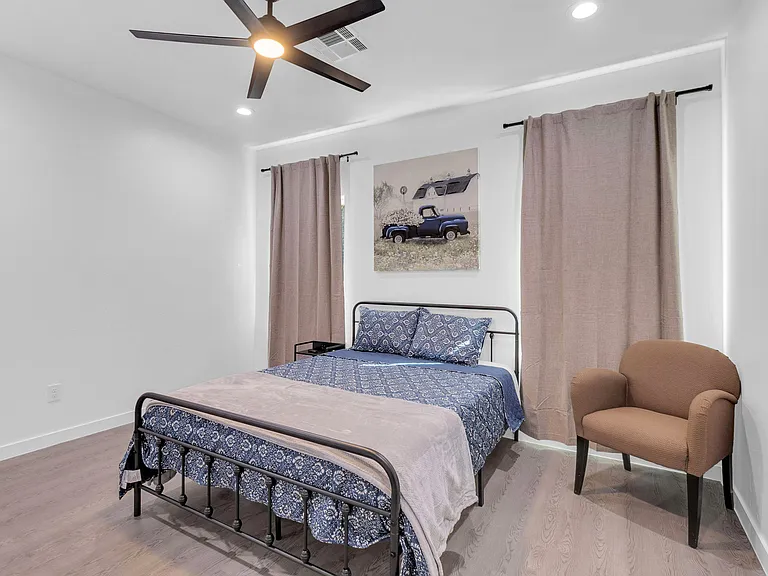 Comfy Queen Bed with Couch