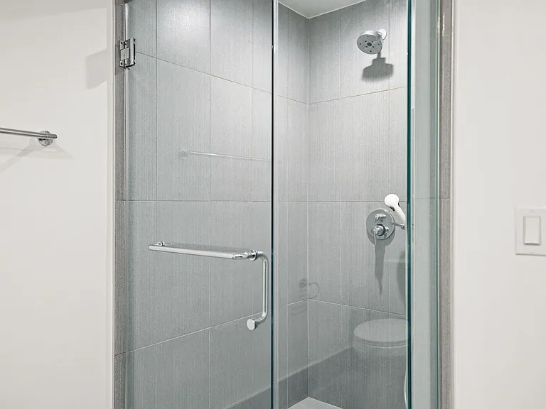 Bathroom with Stand-Up Shower with Glass Door