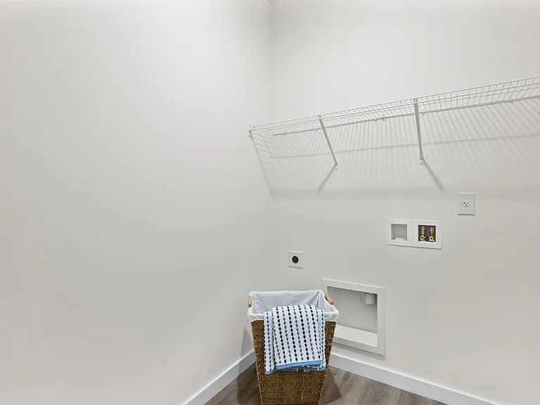New washer and dryer included in the walk in laundry room