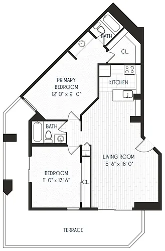 Floor plan 2x2 C3 - Partial
