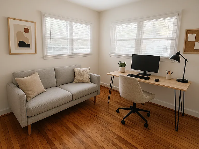 Virtually staged images may not reflect exact structural details.