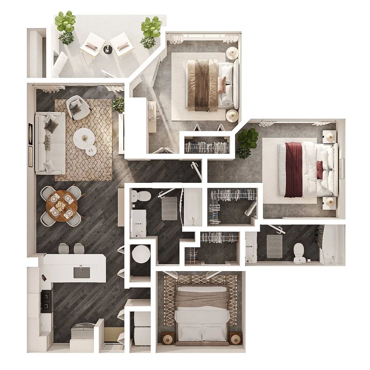 Floor plan 3A - The Peninsula