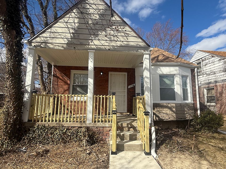 The front entry way and porch.