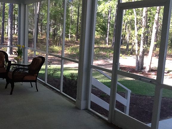 Screened back porch.