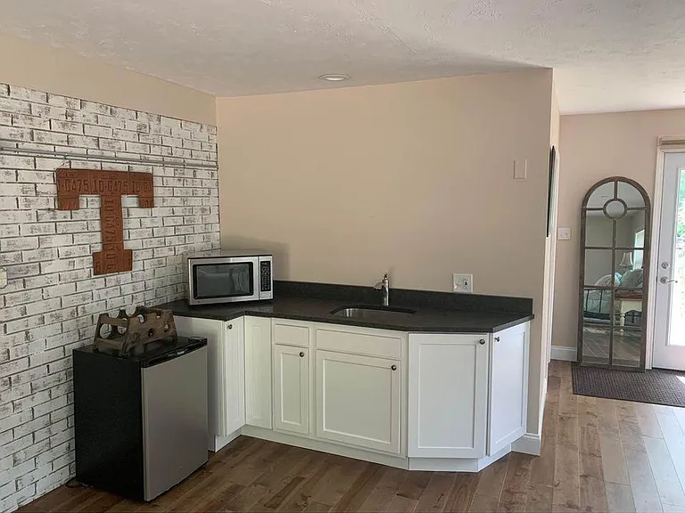 Bar with sink for entertaining