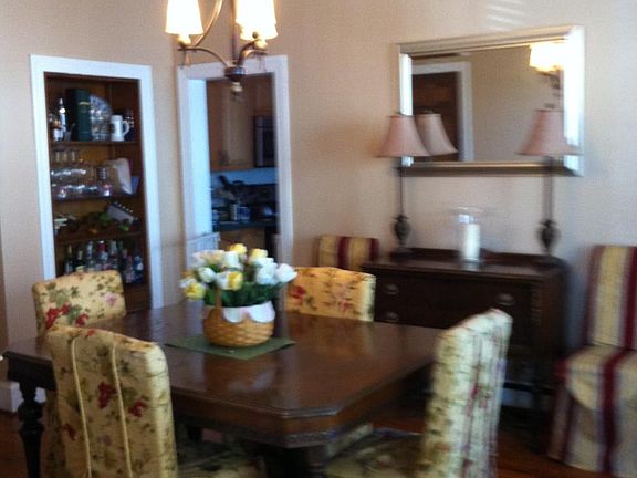 Dining room has a built in bar area as well as a built in co