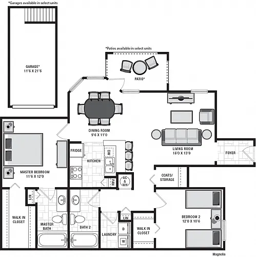 Floor plan Magnolia