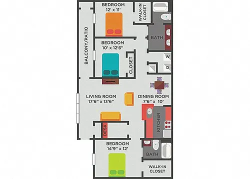 Floor plan The Canterbury (C1)