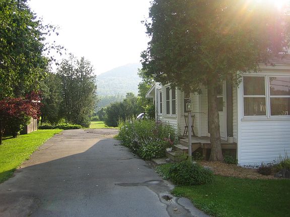 A view down the driveway.