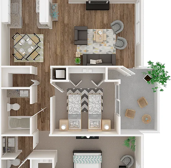 2x2 Floorplan
