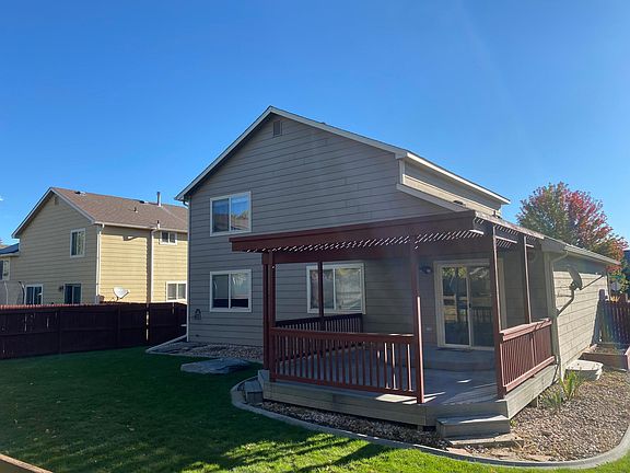 Backyard and composite deck.