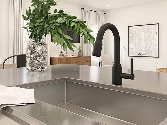 Large sink in kitchen island