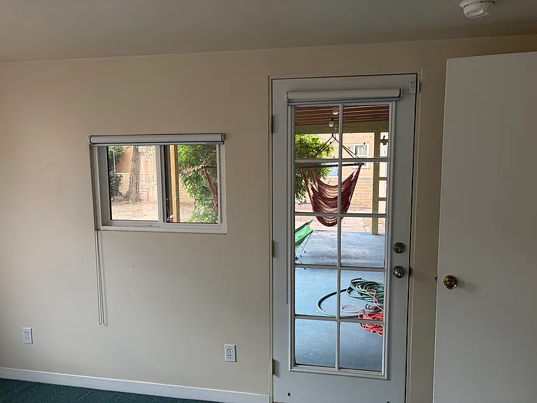 Master bedroom access to patio