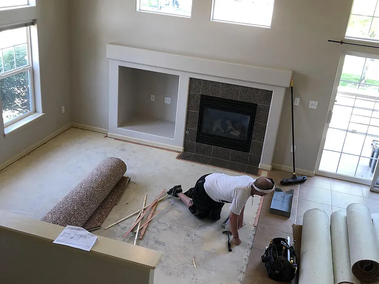 New flooring going in...