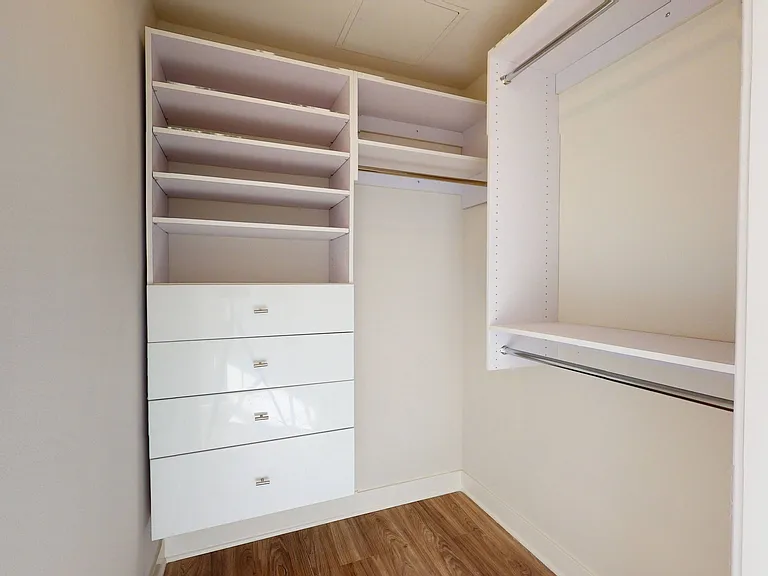 Spacious and well-organized closets