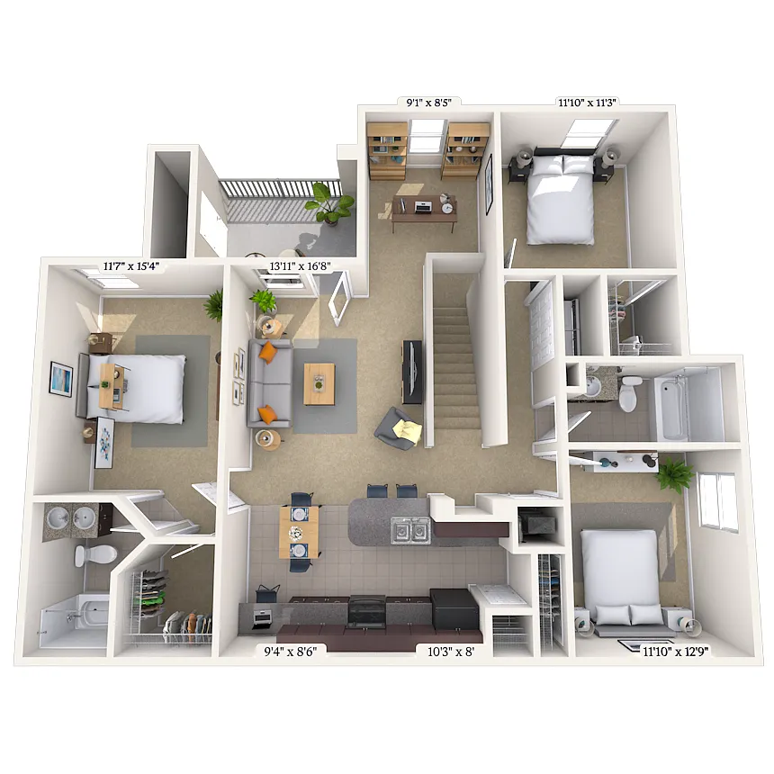 Floor plan 32B