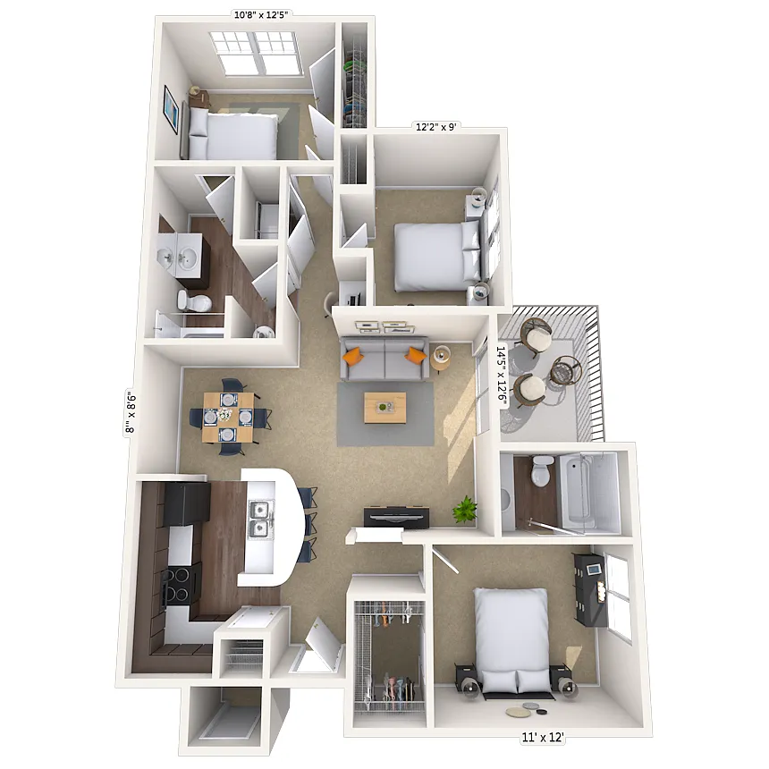 Floor plan Mediterranean