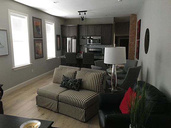 Living room and kitchen