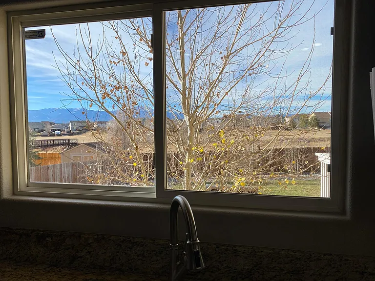 View from kitchen window
