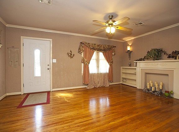 Living room is spacious and inviting