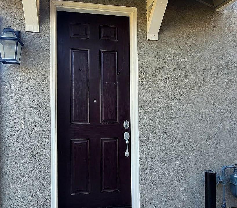 Close look towards the entrance