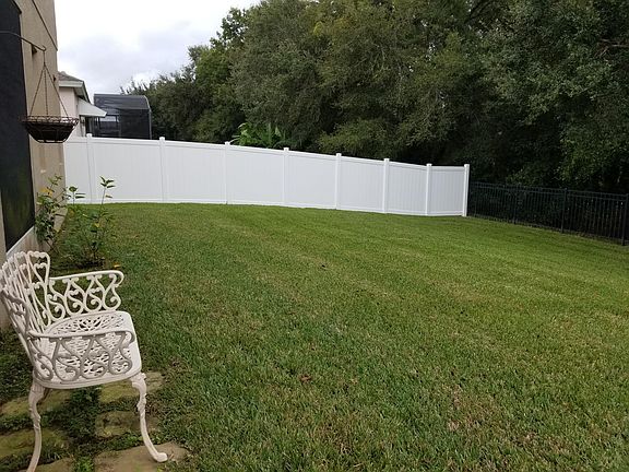 Private Fenced Back Yard With Conservation