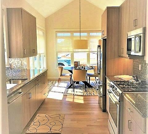 Generous Galley Kitchen
