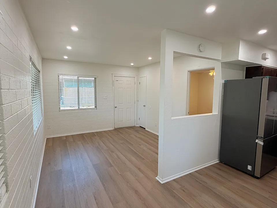 View of dining and living room